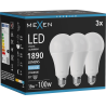 Mexen Nova 3x Ampoule LED E27, A70, 18W, Froid - 6500K, 1890 lm - L100-E27-1865-01x03