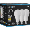 Mexen Nova 3x Ampoule LED E27, A70, 20W, Chaude - 3000K, 2100 lm - L100-E27-2030-01x03