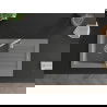 Mexen Pablo évier en granit à 1 cuve avec égouttoir 752 x 436 mm, Gris - 6510751010-71