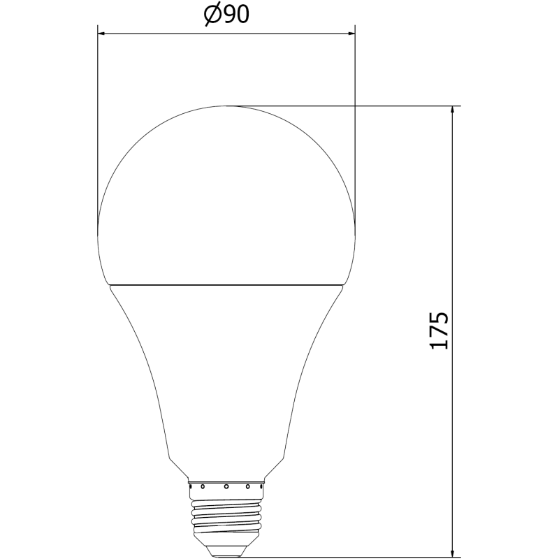 Mexen Nova 3x Ampoule LED E27, A95, 25W, Froid - 6500K, 2625 lm - L100-E27-2565-01x03