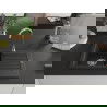 Mexen Pablo évier en granit à 1 cuve avec égouttoir 752 x 436 mm, Noir/Or métallique - 6510751010-75