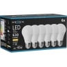 Mexen Nova 6x Ampoule LED E27, A60, 6W, Chaude - 3000K, 630 lm - L100-E27-0630-01x06