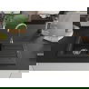 Mexen Pablo évier en granit à 1 cuve avec égouttoir 752 x 436 mm, Noir - 6510751010-77