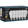 Mexen Nova 6x Ampoule LED E27, A60, 12W, Chaude - 3000K, 1260 lm - L100-E27-1230-01x06