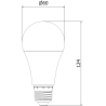 Mexen Nova 6x Ampoule LED E27, A60, 15W, Neutre - 4000K, 1575 lm - L100-E27-1540-01x06