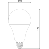 Mexen Nova 6x Ampoule LED E27, A95, 25W, Chaud - 3000K, 2625 lm - L100-E27-2530-01x06