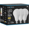 Mexen Nova 3x Ampoule LED E27, A95, 25W, Chaude - 3000K, 2625 lm - L100-E27-2530-01x03