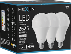 Mexen Nova 3x Ampoule LED E27, A95, 25W, Neutre - 4000K, 2625 lm - L100-E27-2540-01x03