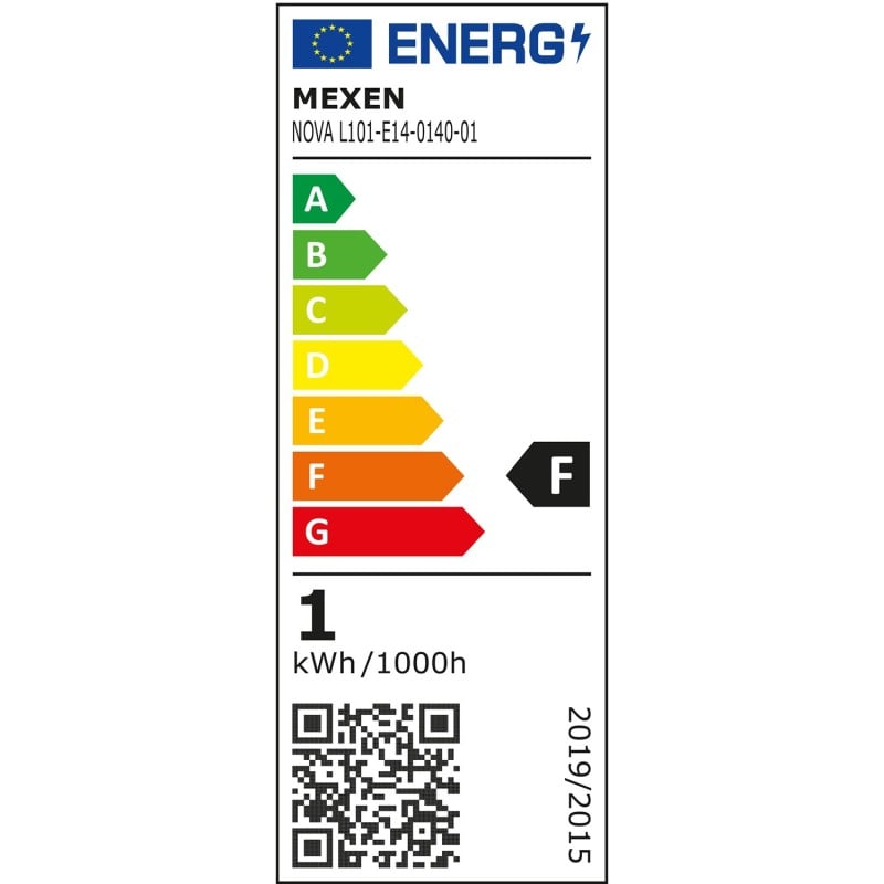 Mexen Nova 6x Ampoule LED E14, G45, 1W, Neutre - 4000K, 105 lm - L101-E14-0140-01x06