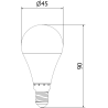 Mexen Nova 6x Ampoule LED E14, G45, 10W, Chaude - 3000K, 1055 lm - L101-E14-1030-01x06