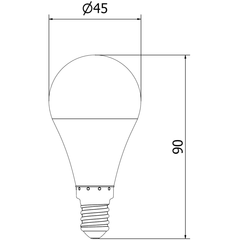 Mexen Nova 6x Ampoule LED E14, G45, 10W, Neutre - 4000K, 1055 lm - L101-E14-1040-01x06