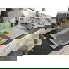 Mexen Matias évier en granit à 1,5 cuve avec un égouttoir court 900 x 505 mm, Beige - 6502901505-69