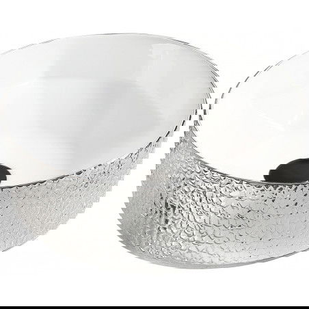 Mexen Clarisa lavabo de comptoir 41 x 41 cm, Blanc/Argent - 22074154