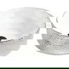 Mexen Clarisa lavabo de comptoir 41 x 41 cm, Blanc/Argent - 22074154