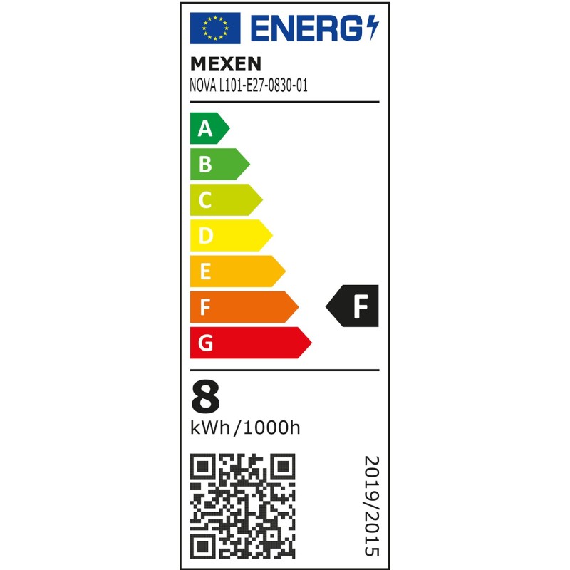 Mexen Nova 3x Ampoule LED E27, G45, 8W, Chaude - 3000K, 840 lm - L101-E27-0830-01x03