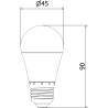 Mexen Nova 3x Ampoule LED E27, G45, 10W, Neutre - 4000K, 1055 lm - L101-E27-1040-01x03