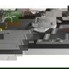 Mexen Andres évier en granit à 1,5 cuvette avec égouttoir 1000 x 500 mm, Gris - 6515101510-71