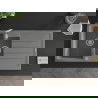 Mexen Andres évier en granit à 1,5 cuvette avec égouttoir 1000 x 500 mm, Gris - 6515101510-71