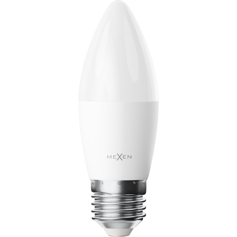 Mexen Nova 6x Ampoule LED E27, C37, 10W, Froid - 6500K, 1055 lm - L102-E27-1065-01x06