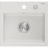 Mexen Milo évier en granit à 1 cuve 435 x 410 mm, Blanc - 6505441000-20