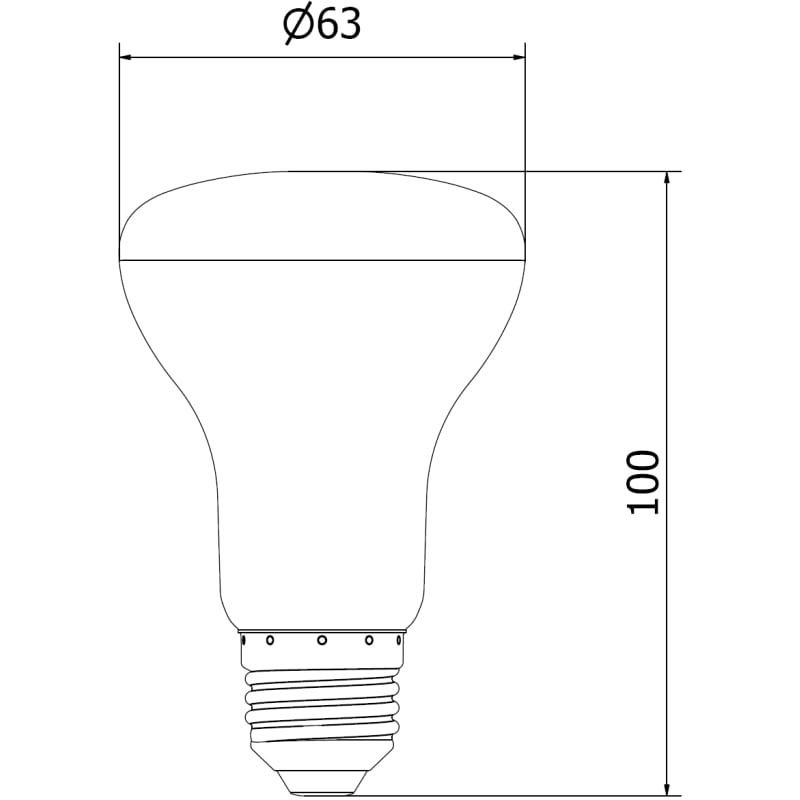 Mexen Nova 6x Ampoule LED E27, R63, 12W, Chaude - 3000K, 1260 lm - L104-E27-1230-01x06