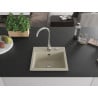 Mexen Milo évier en granit 1 bac 435 x 410 mm, beige, siphon chromé - 6505441000-69