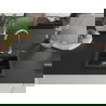 Mexen Milo évier en granit à 1 cuve 435 x 410 mm, Noir/Argent métallique - 6505441000-73