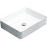Mexen Estela lavabo de comptoir 50 x 40 cm, Blanc/Argent - 22105052