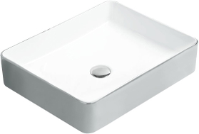 Mexen Estela lavabo sur plan 50 x 40 cm, blanc/argent - 22105052