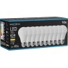 Mexen Nova 10x Ampoule LED E27, A60, 6W, Chaude - 3000K, 630 lm - L100-E27-0630-01x10