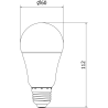 Mexen Nova 10x Ampoule LED E27, A60, 12W, Froid - 6500K, 1260 lm - L100-E27-1265-01x10