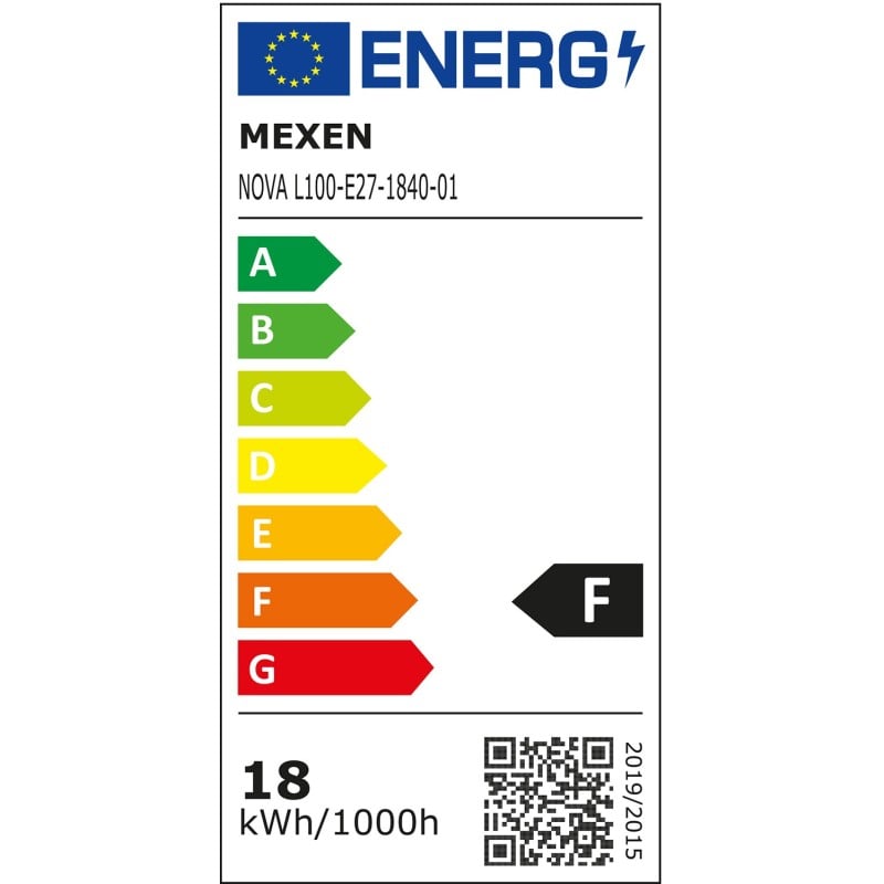 Mexen Nova 10x Ampoule LED E27, A70, 18W, Neutre - 4000K, 1890 lm - L100-E27-1840-01x10