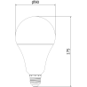 Mexen Nova 10x Ampoule LED E27, A95, 25W, Chaude - 3000K, 2625 lm - L100-E27-2530-01x10