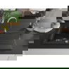 Mexen Cesar évier en granit à 1 cuve avec égouttoir 775 x 470 mm, Noir/Or métallique - 6514771010-75