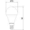 Mexen Nova 10x Ampoule LED E14, G45, 9W, Chaude - 3000K, 945 lm - L101-E14-0930-01x10