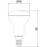 Mexen Nova 10x Ampoule LED E14, R50, 8W, Froid - 6500K, 840 lm - L103-E14-0865-01x10