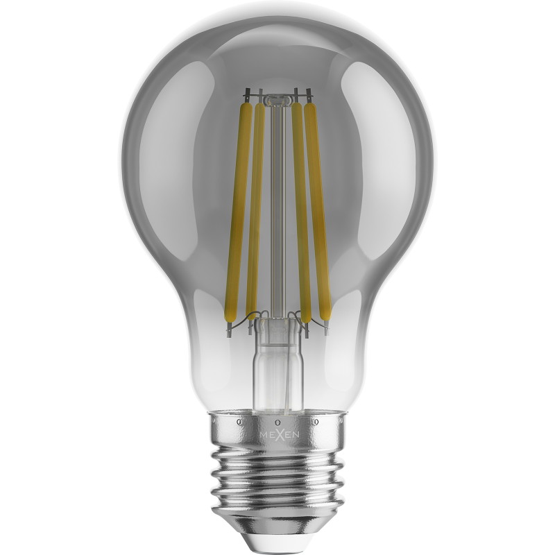 Mexen Vintis 3x Ampoule filament LED E27, A60, 8W, Chaude - 2200K, 600 lm, fumée - L150-E27-0822-70x03