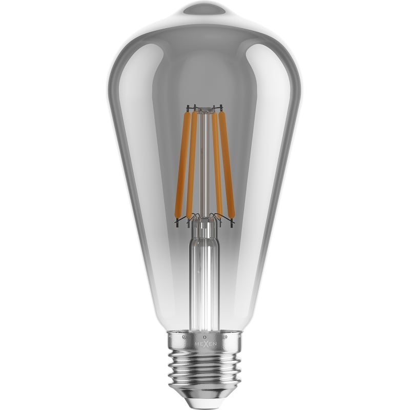 Mexen Vintis 3x Ampoule filament LED E27, ST64, 6W, Chaude - 2200K, 450 lm, fumée - L152-E27-0622-70x03