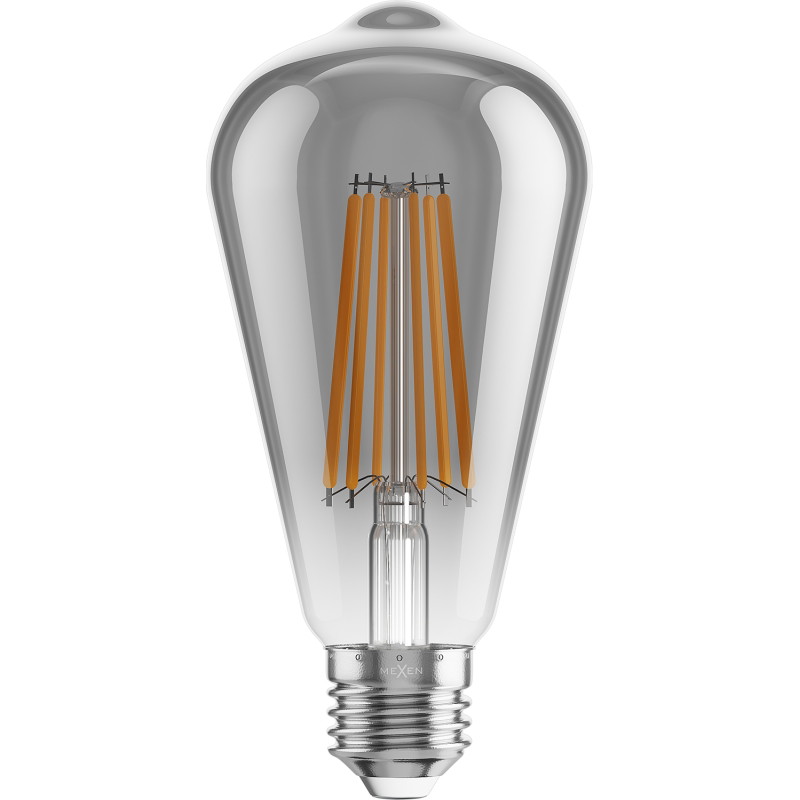 Mexen Vintis 3x ampoule filament LED E27, ST64, 10W, Chaude - 2200K, 780 lm, fumée - L152-E27-1022-70x03