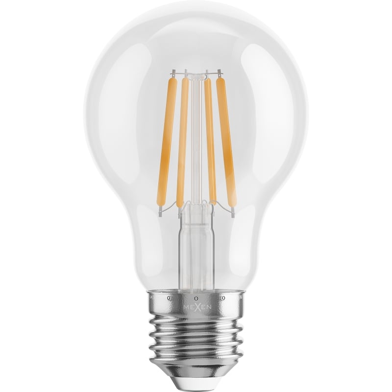Mexen Vintis 6x Ampoule filament LED E27, A60, 4W, Chaude - 2200K, 470 lm, claire - L150-E27-0422-00x06