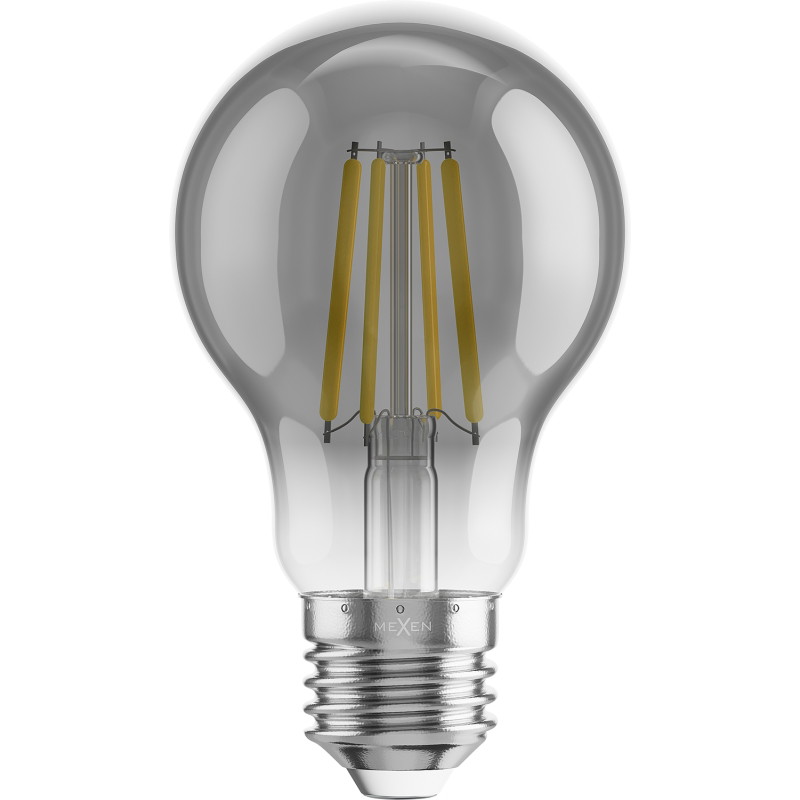 Mexen Vintis 10x Ampoule filament LED E27, A60, 6W, Chaude - 2200K, 450 lm, fumée - L150-E27-0622-70x10