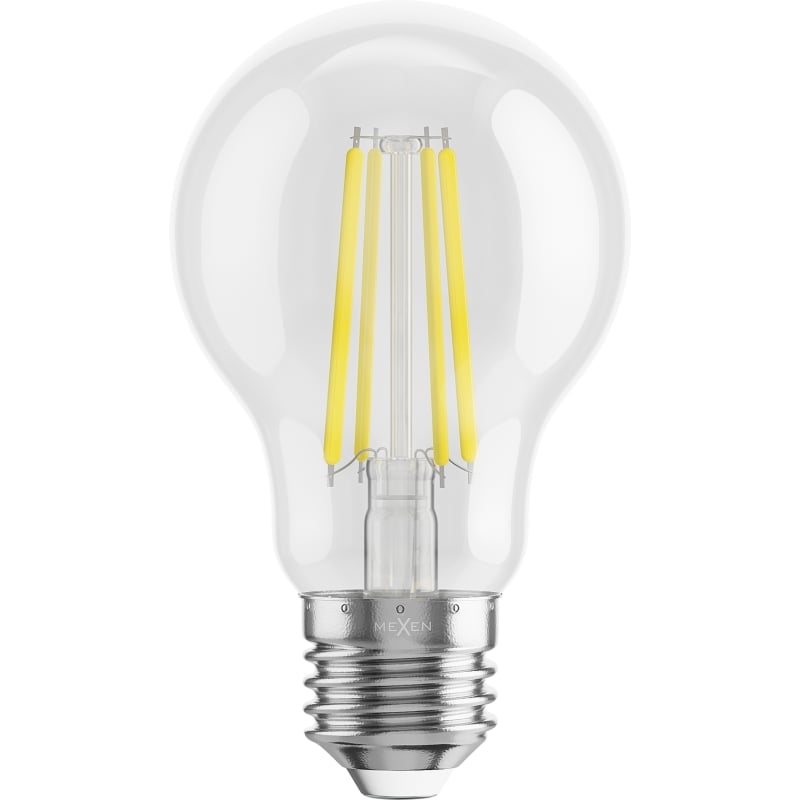 Mexen Vintis 10x Ampoule à filament LED E27, A60, 8W, Neutre - 4000K, 1055 lm, transparent - L150-E27-0840-00x10