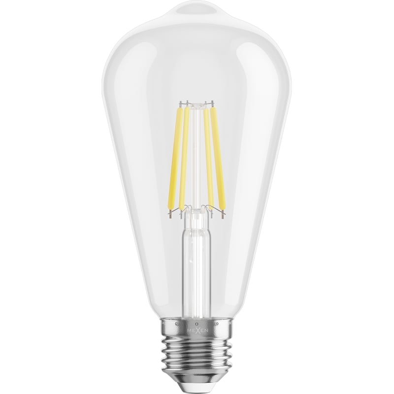 Mexen Vintis 6x Ampoule filament LED E27, ST64, 6W, Neutre - 4000K, 720 lm, transparent - L152-E27-0640-00x06