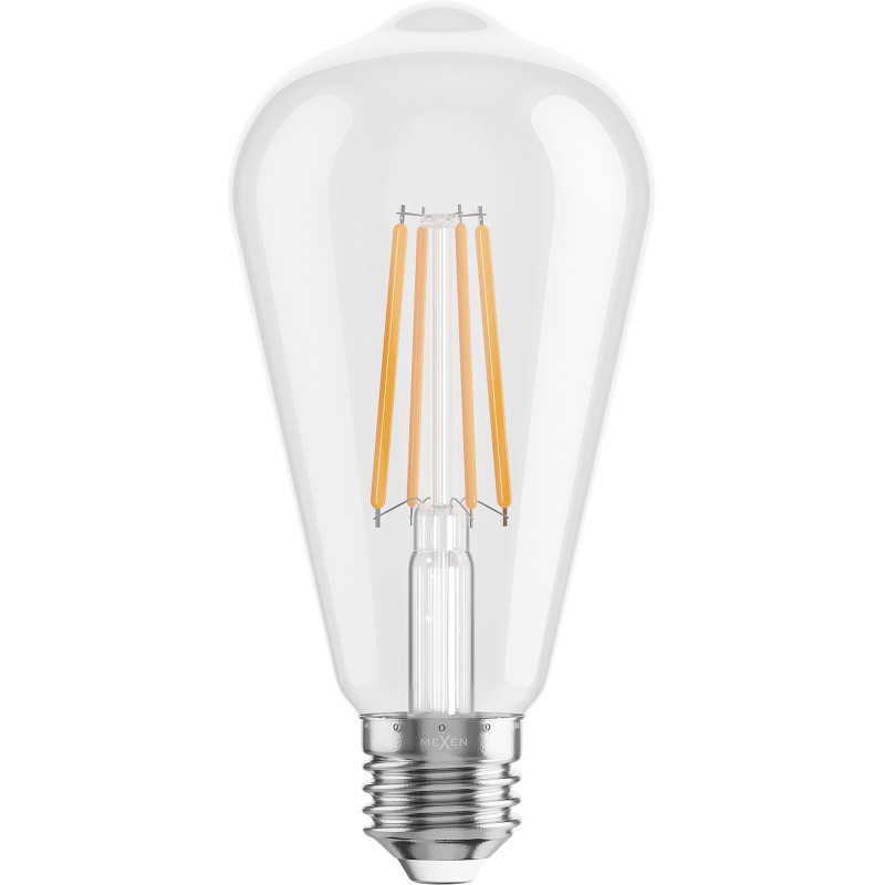Mexen Vintis 10x ampoule à filament LED E27, ST64, 8W, Chaude - 2200K, 1055 lm, claire - L152-E27-0822-00x10