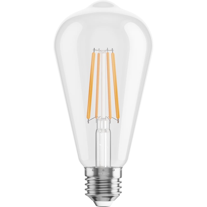 Mexen Vintis 10x Ampoule à filament LED E27, ST64, 8W, Chaude - 2700K, 1055 lm, clair - L152-E27-0827-00x10