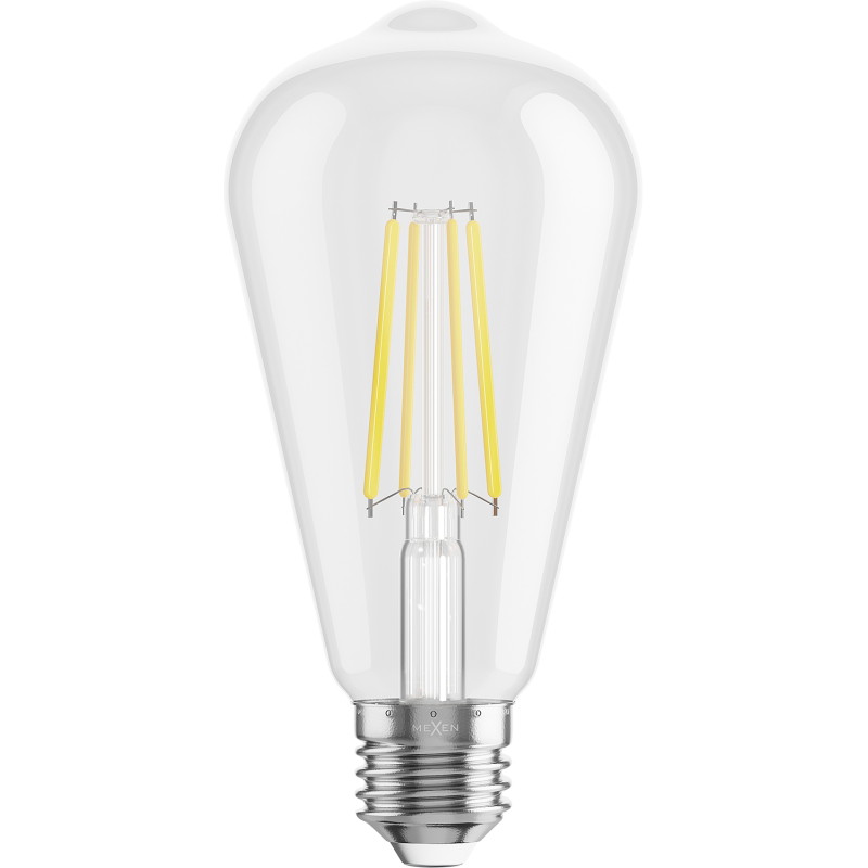 Mexen Vintis 10x Ampoule filament LED E27, ST64, 8W, Froid - 6500K, 1055 lm, clair - L152-E27-0865-00x10