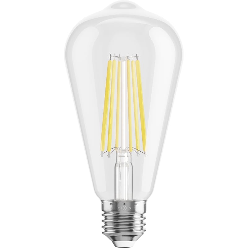Mexen Vintis 10x Ampoule à filament LED E27, ST64, 10W, Neutre - 4000K, 1320 lm, transparent - L152-E27-1040-00x10