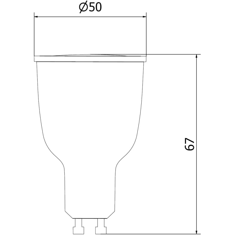 Mexen Nova 10x Ampoule LED GU10, 12W, Chaude - 3000K, 1260 lm - L108-GU10-1230-01x10