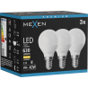 Mexen Nova 3x Ampoule LED E14, G45, 6W, Chaude - 3000K, 630 lm - L101-E14-0630-01x03