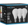 Mexen Nova 3x Ampoule LED E14, G45, 8W, Neutre - 4000K, 840 lm - L101-E14-0840-01x03